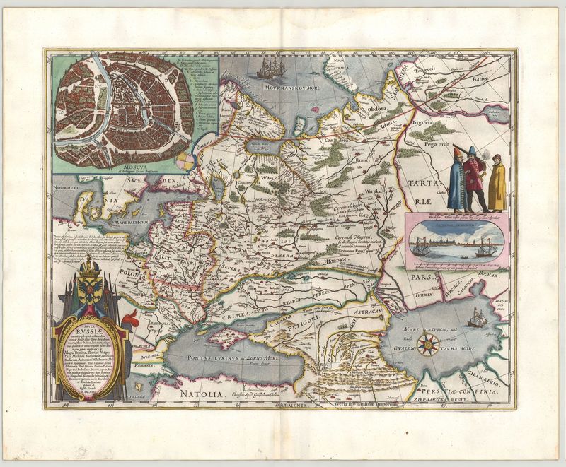 Russland im Jahr 1664 von Willem Janszoon Blaeu