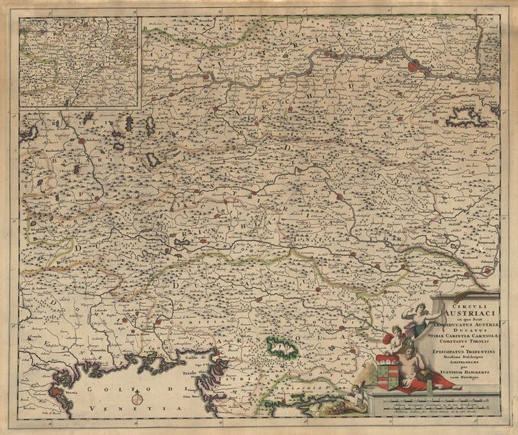 Österreich in der Zeit um 1680 von Justus Danckerts