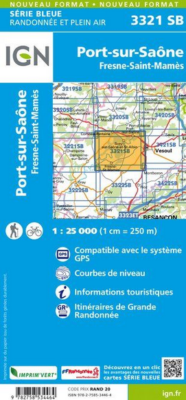 Champagne Süd 1:25.000 - Topographische Karte Frankreich Série Bleue