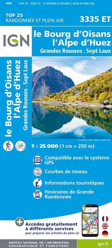 Französische Alpen 1:25.000 - Topographische Karte Frankreich Série Bleue