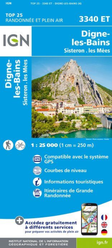 Provence & Côte d’Azur 1:25.000 - Topographische Karte Frankreich Série Bleue