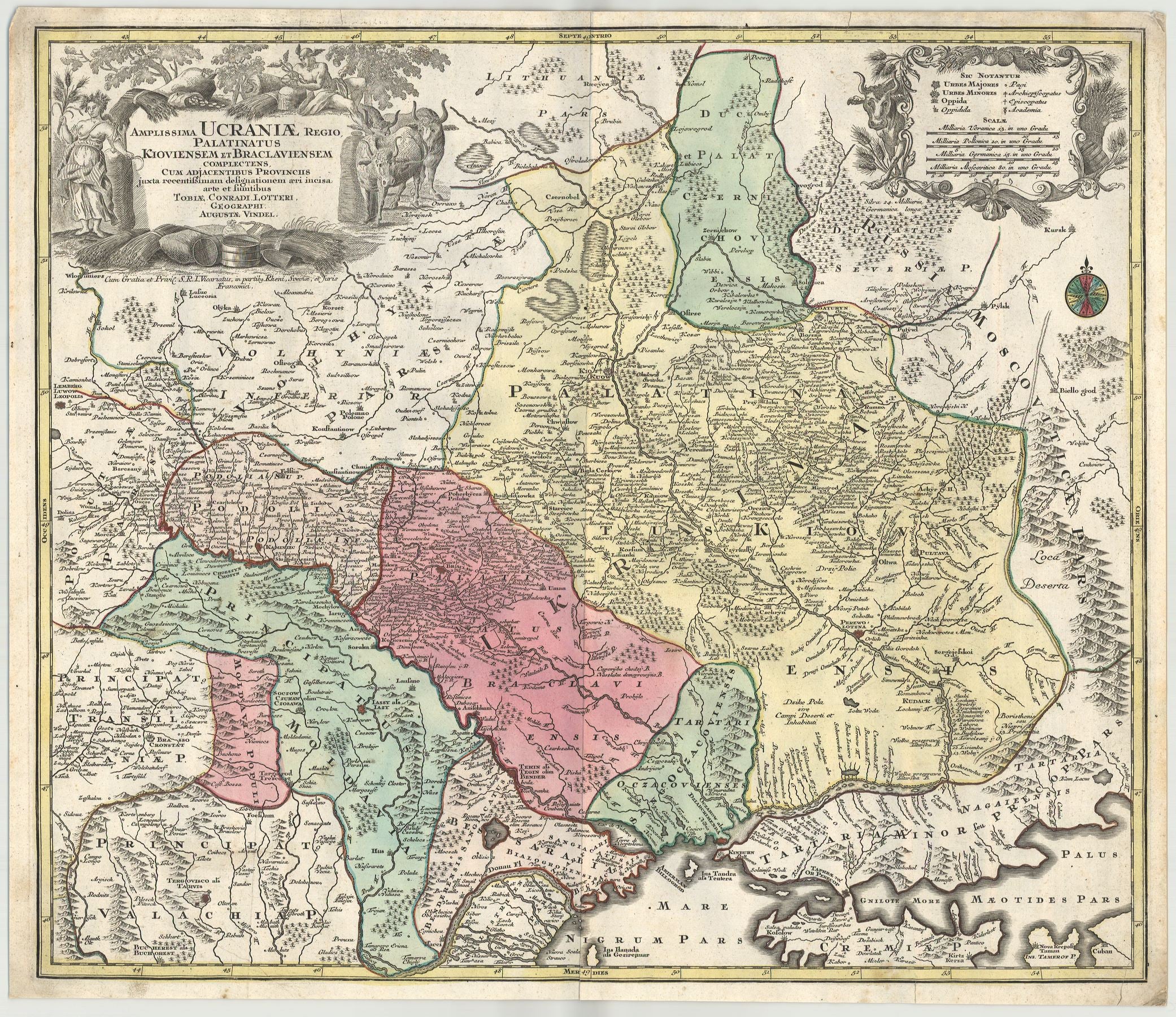 Ukraine in der Zeit um 1740 von Tobias Conrad Lotter