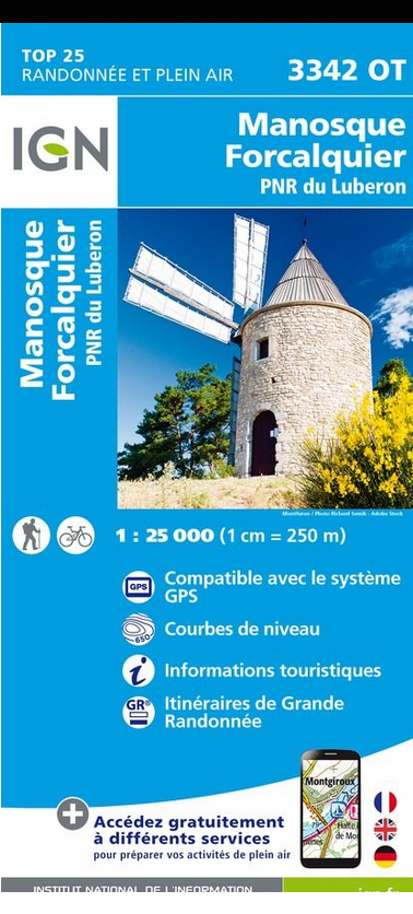 Provence & Côte d’Azur 1:25.000 - Topographische Karte Frankreich Série Bleue