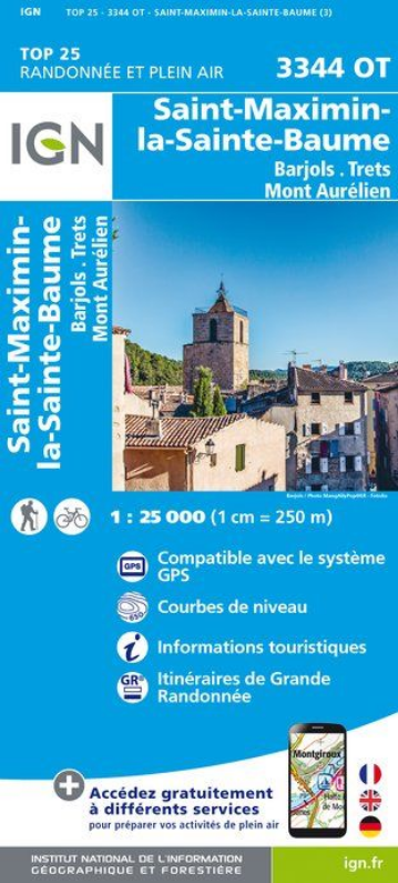 Provence & Côte d’Azur 1:25.000 - Topographische Karte Frankreich Série Bleue