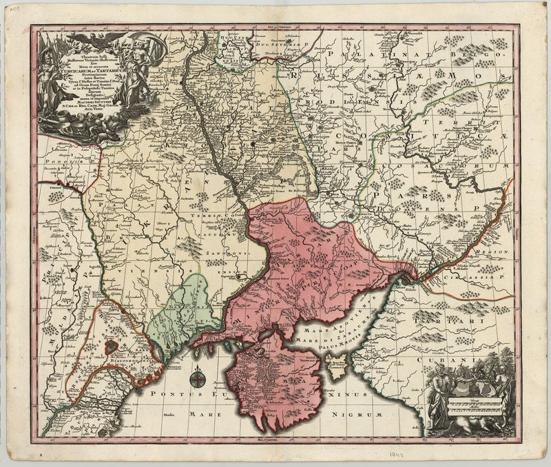 Ukraine nach 1740 von Matthäus Seutter
