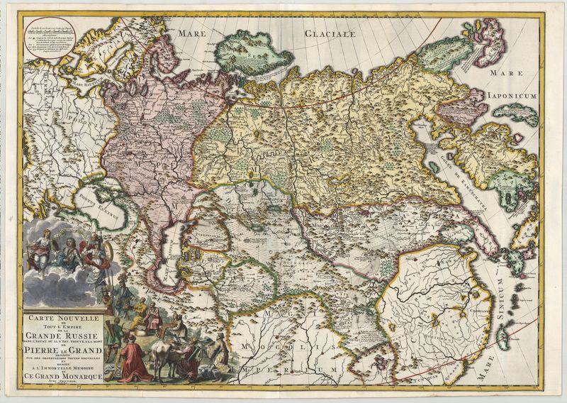 Russland um das Jahr 1740 von Josua & Reinier Ottens