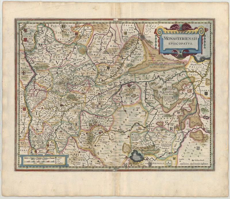 Münster im Jahr 1636 von Johannes Janssonius