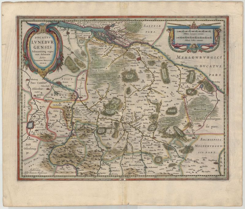 Lüneburg im Jahr 1636 Johannes Janssonius