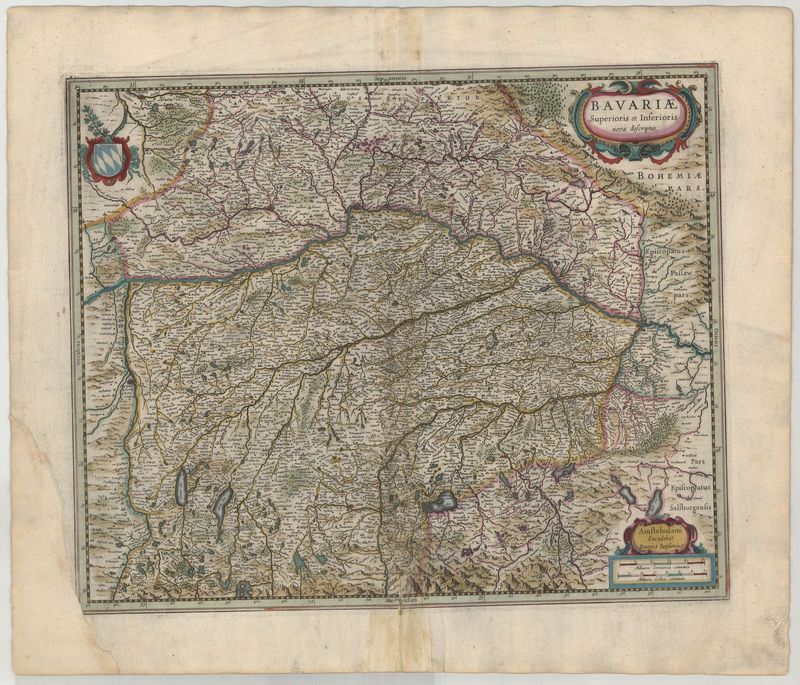 Bayern im Jahr 1636 von Johannes Janssonius