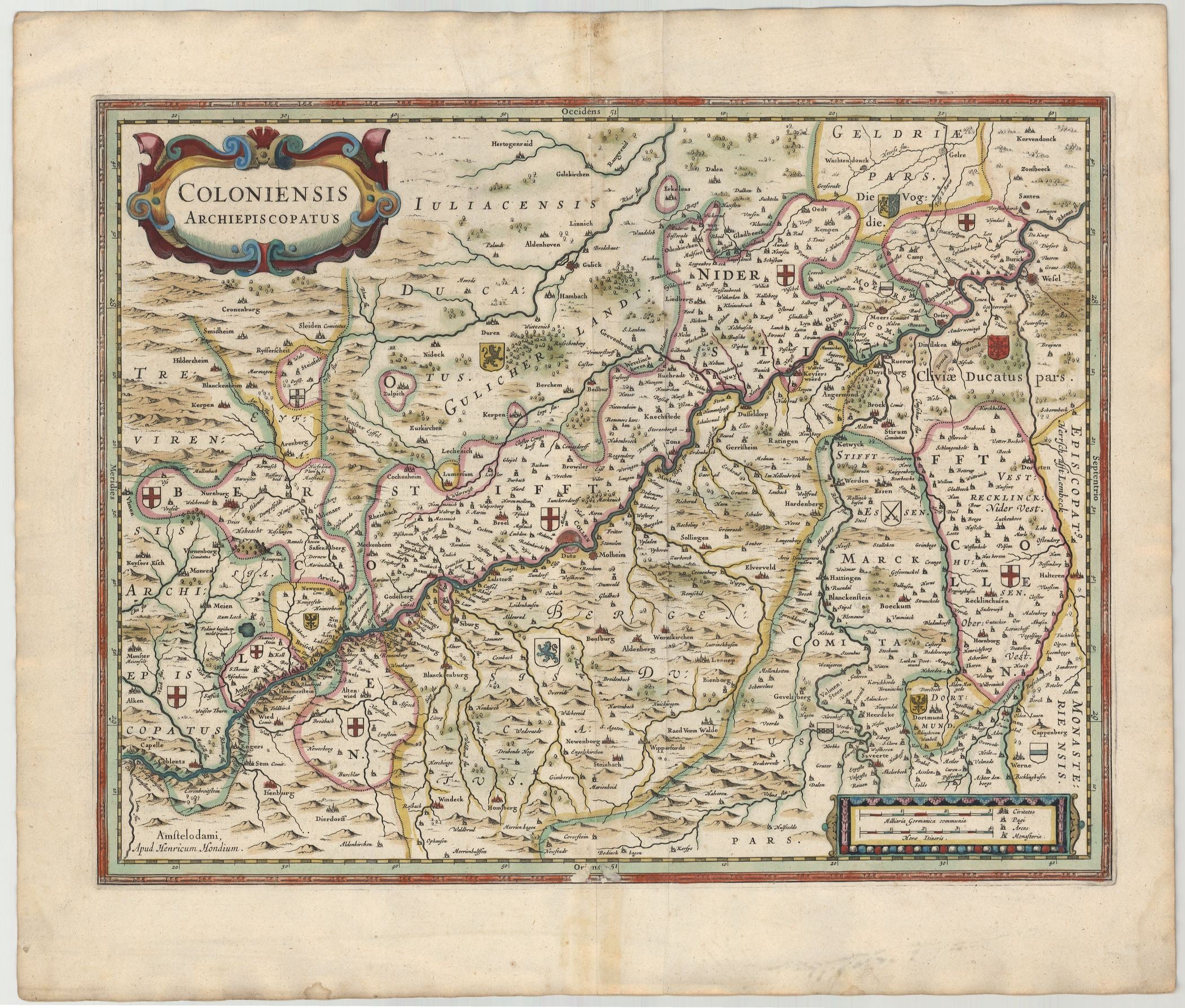 Rheinverlauf im Jahr 1636