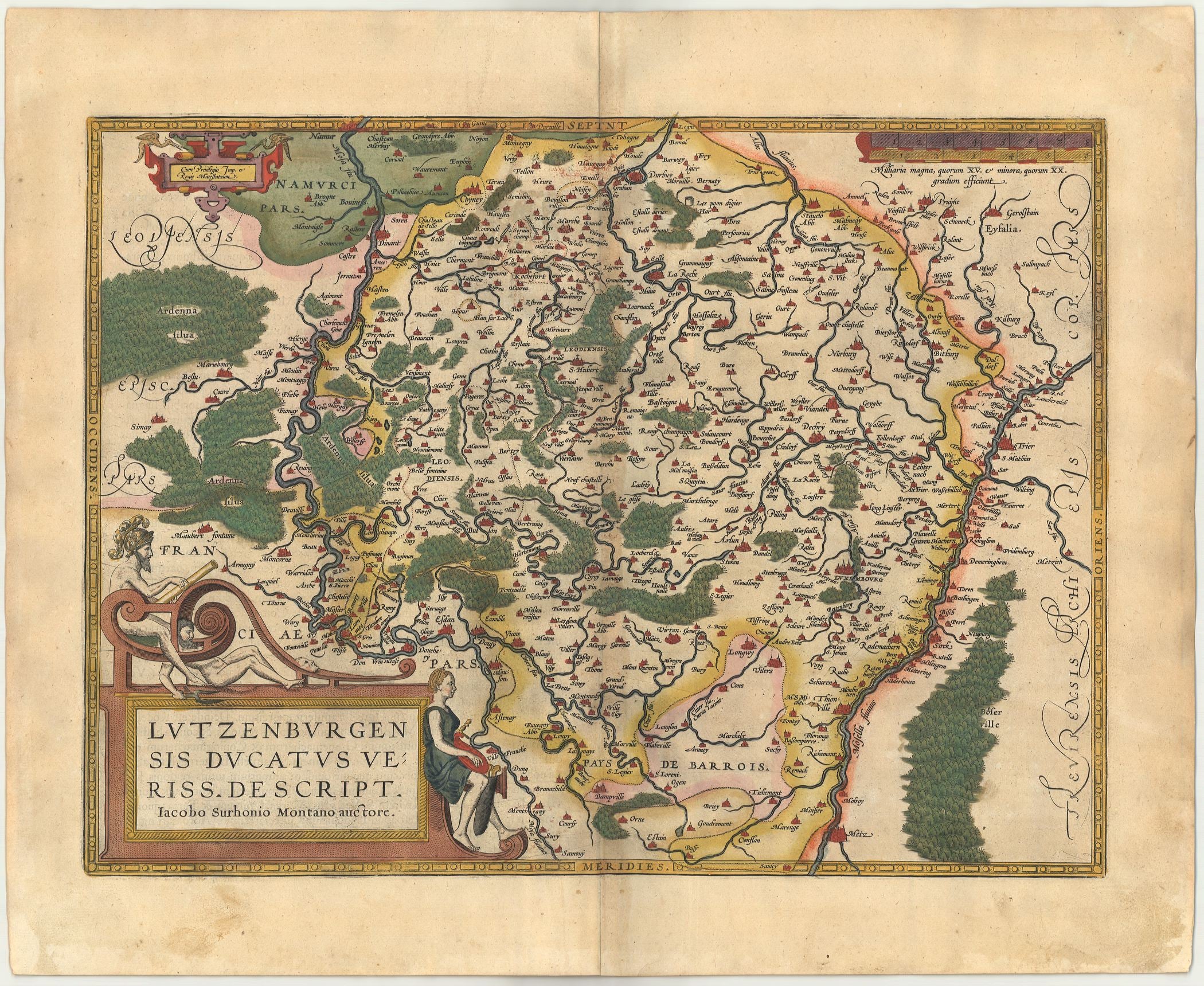 Luxemburg im Jahr 1612 von Abraham Ortelius