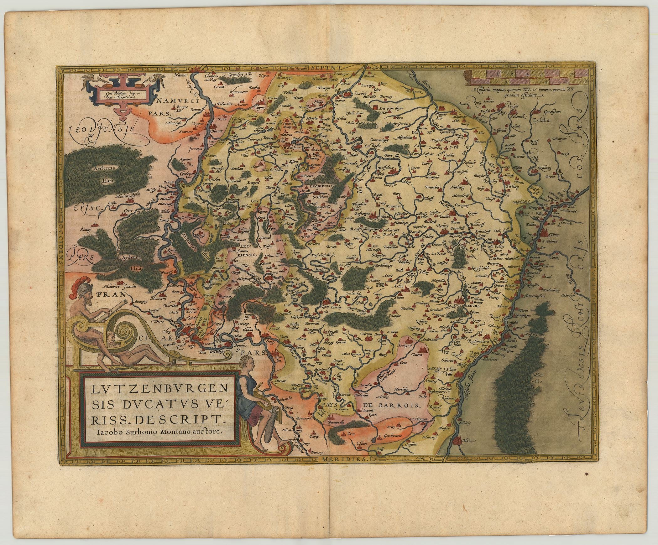 Luxemburg im Jahr 1612 von Abraham Ortelius