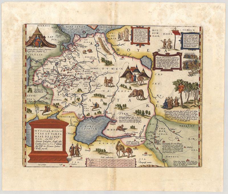 Osteuropa im Jahr 1575 von Abraham Ortelius