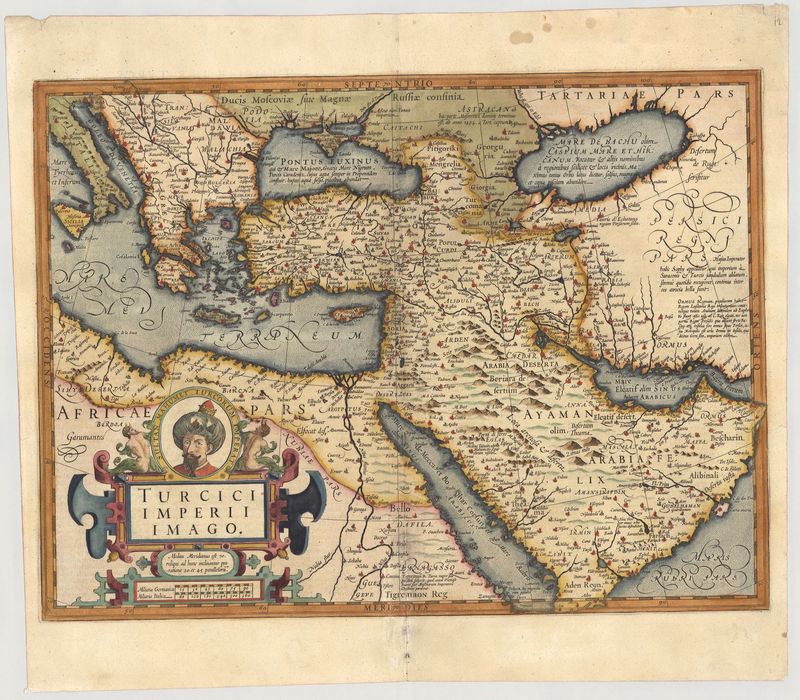 Nahost im Jahr 1633 von Jodocus Hondius