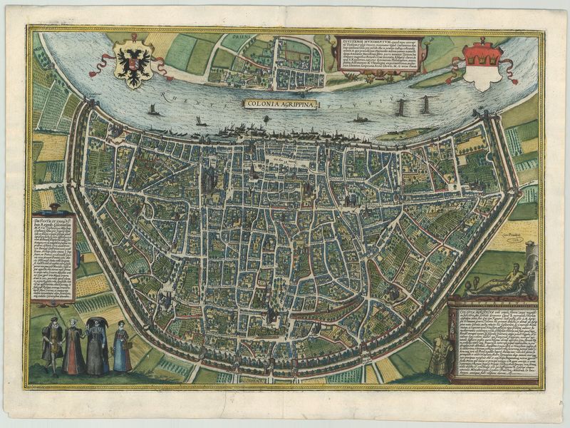 Köln in der Zeit um 1572 von Georg Braun & Frans Hogenberg