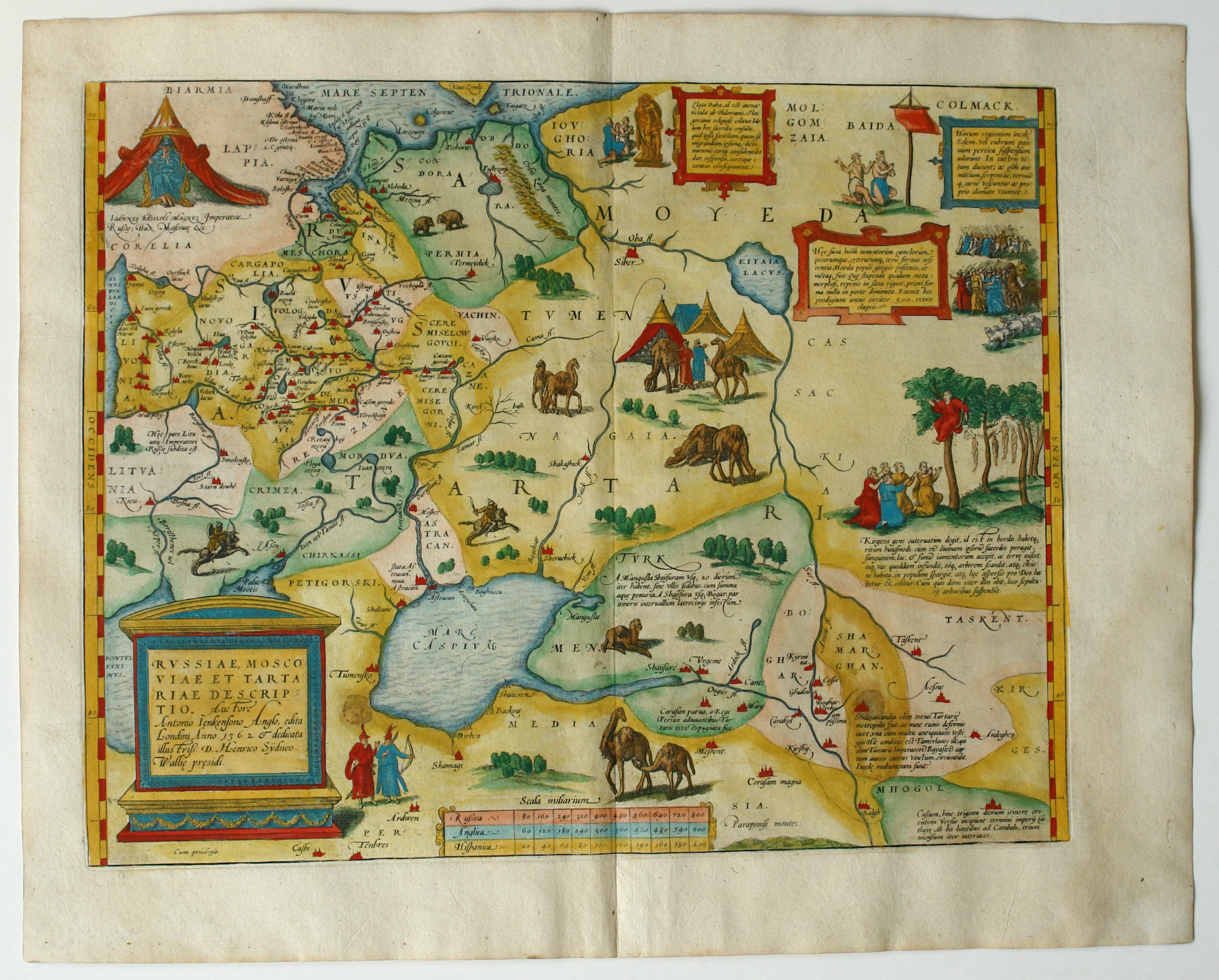 Russland in der Zeit um 1575 von Abraham Ortelius
