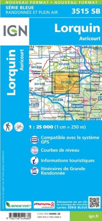 Elsass 1:25.000 - Topographische Karte Frankreich