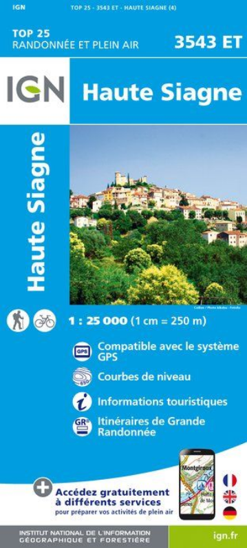 Provence & Côte d’Azur 1:25.000 - Topographische Karte Frankreich Série Bleue