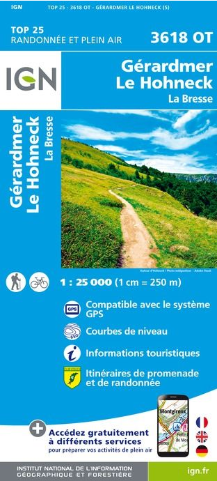 Elsass 1:25.000 - Topographische Karte Frankreich