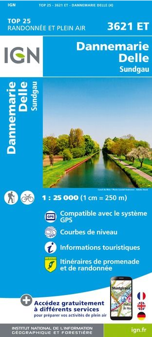 Elsass 1:25.000 - Topographische Karte Frankreich