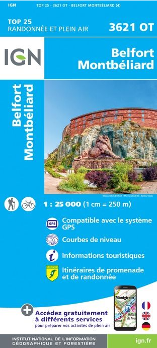 Elsass 1:25.000 - Topographische Karte Frankreich