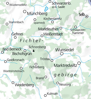 36 Fichtelgebirge - Kümmerly & Frey 1:50.000