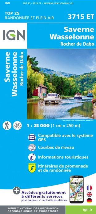 Elsass 1:25.000 - Topographische Karte Frankreich