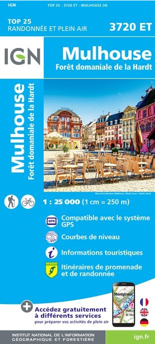 Elsass 1:25.000 - Topographische Karte Frankreich