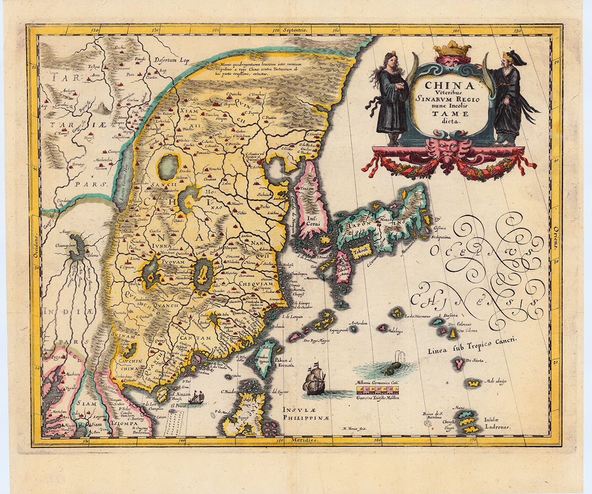 China im Jahr 1638 von Matthäus Merian