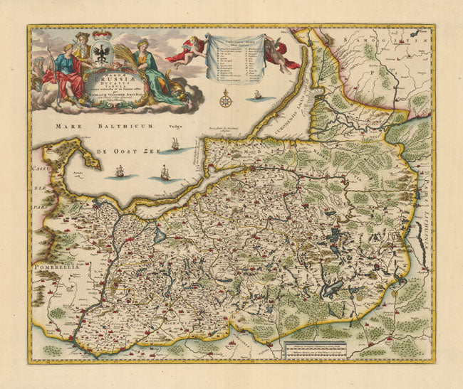 Preussen im Jahr 1680 von Nicolas Visscher