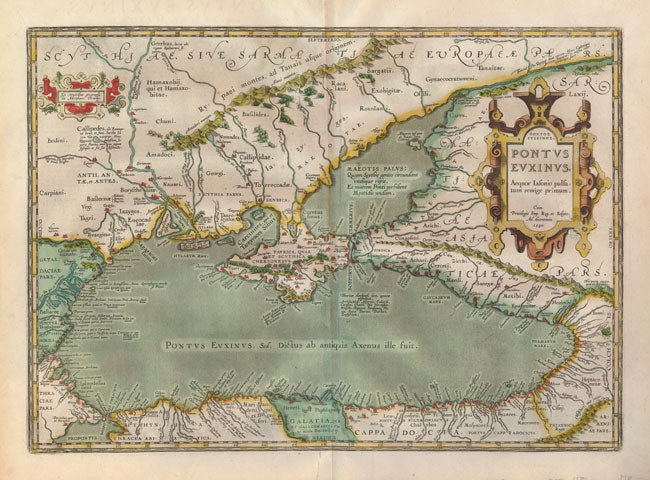 Schwarzes Meer / Ukraine im Jahr 1590 von Abraham Ortelius