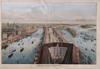 Hamburg Hafencity aus dem Jahr 1877 von Wilhelm Aarland