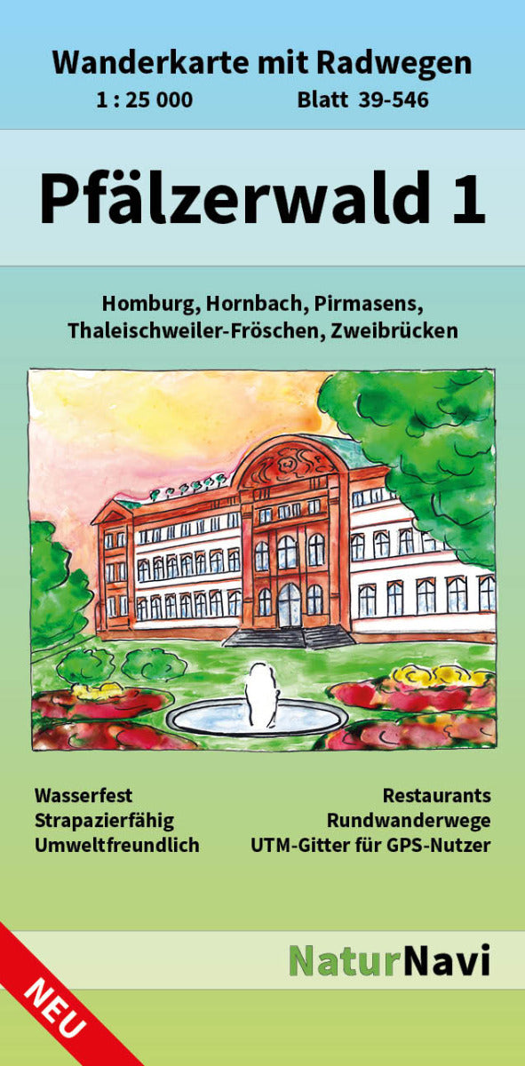 Pfälzerwald - 1:25.000 NaturNavi Wanderkarten
