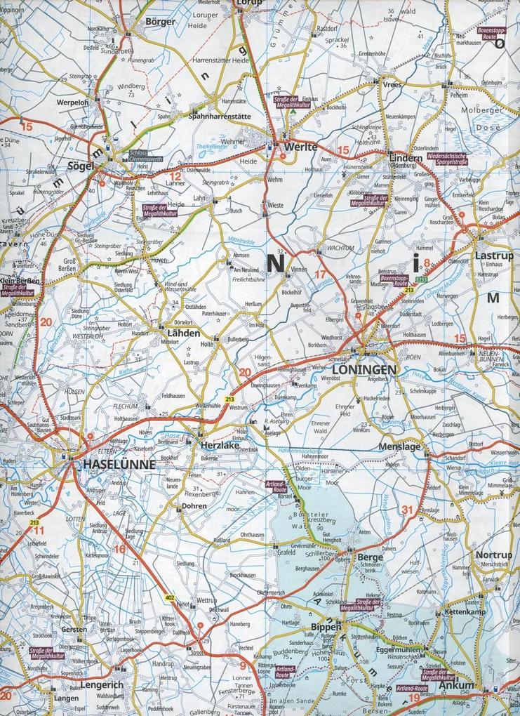 Ostfriesland, Bremen, Osnabrück 1:150.000 - ADAC Regionalkarte