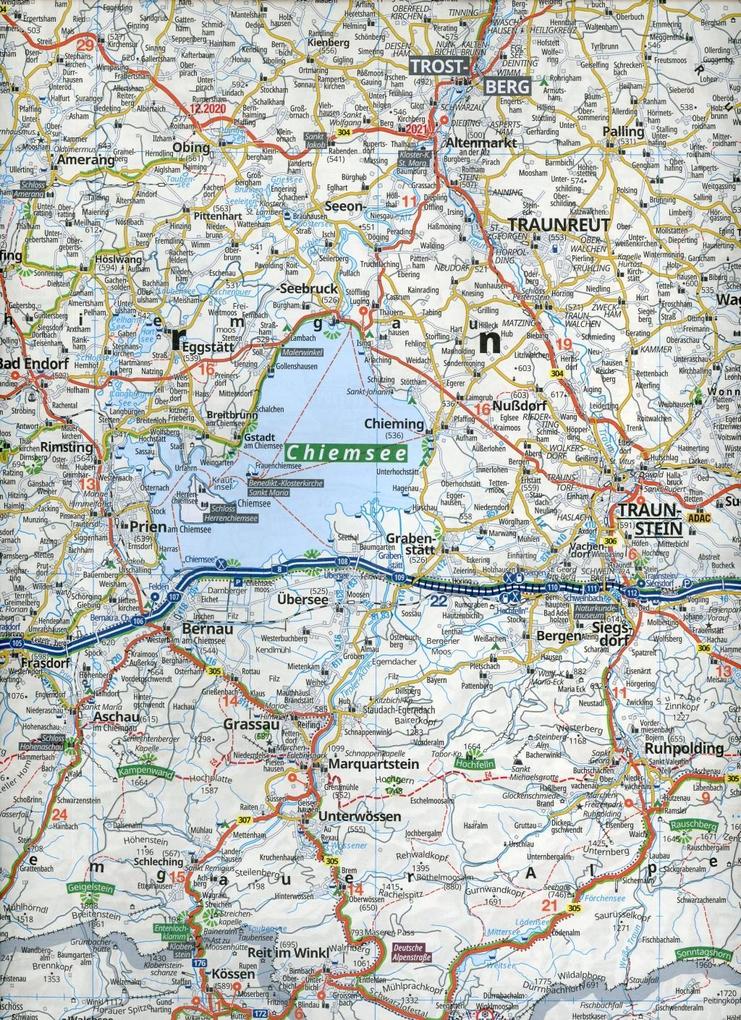 Oberbayern, München, Augsburg 1:150.000 - ADAC Regionalkarte