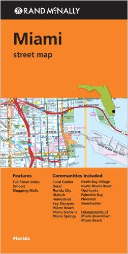 Miami -  Stadtplan Rand McNally