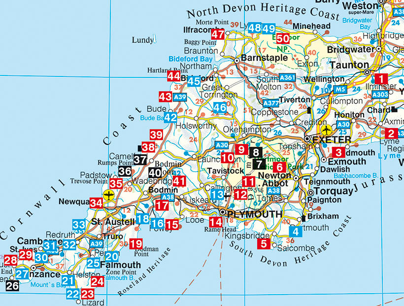 Cornwall & Devon - Rother Wanderführer