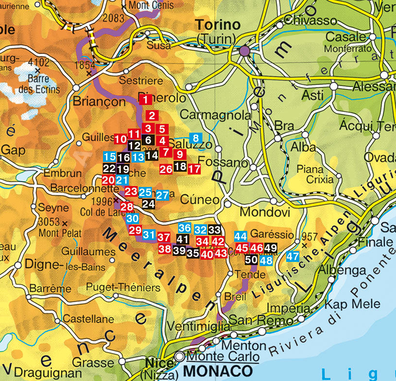 Piemont Süd - Rother Wanderführer