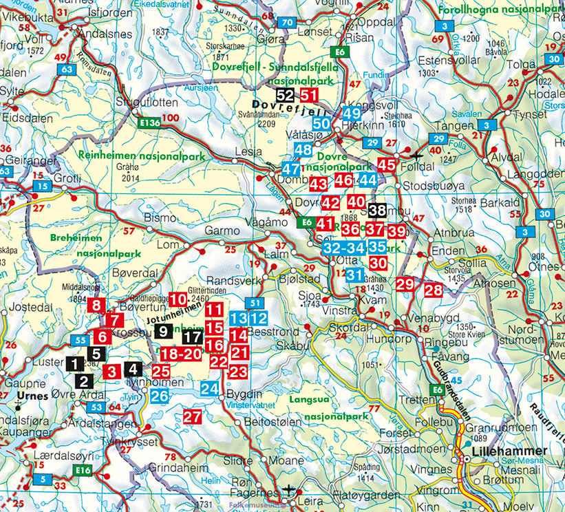 Norwegen: Jotunheimen - Rondane - Dovrefjell - Rother Wanderführer