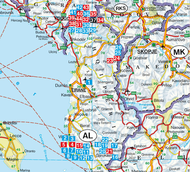 Albanien - Rother Wanderführer