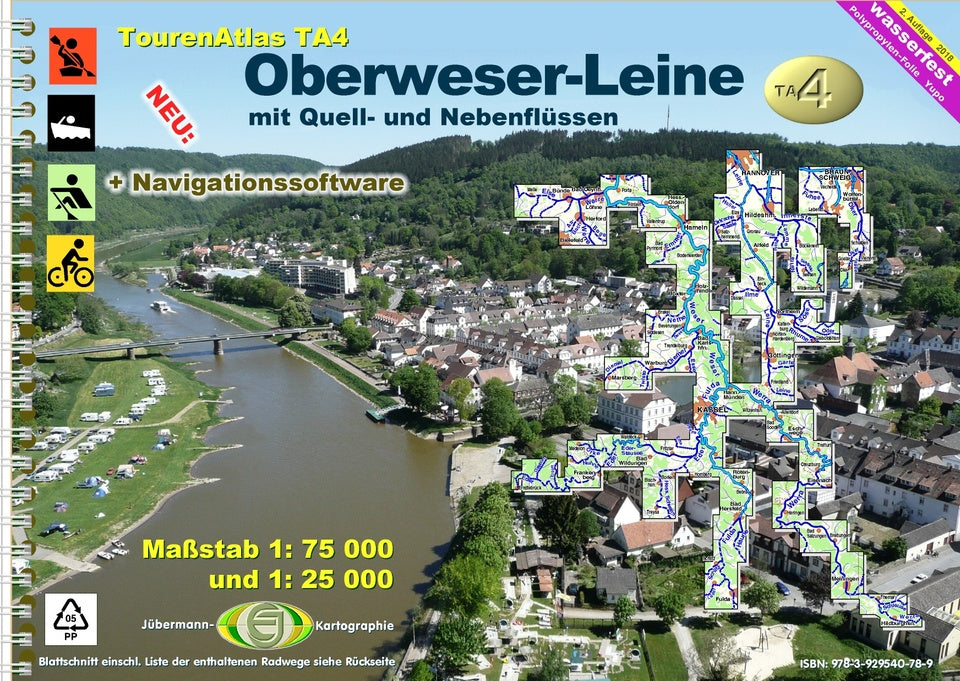 TourenAtlas TA4 - Wasserwandern Oberweser-Leine