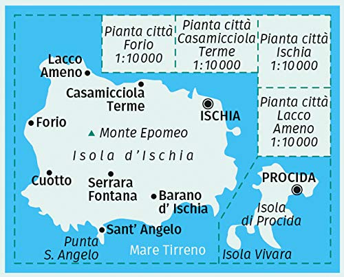 680 Isole d' Ischia e Procida 1:15.000 - Kompass Wanderkarte