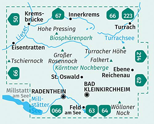 063 Bad Kleinkirchheim 1:25.000 - Kompass Wanderkarte