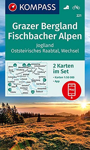 221 Grazer Bergland, Fischbacher Alpen 1:50.000 - Kompass Wanderkarte