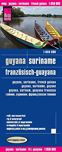 Guyana, Suriname, Französisch-Guayana - 1:850.000 - Reise Know-How