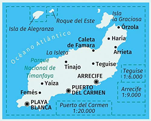 241 Lanzarote 1:50.000 - Kompass Wanderkarte