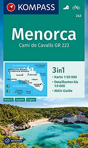 243 Menorca 1:50.000 - Kompass Wanderkarte