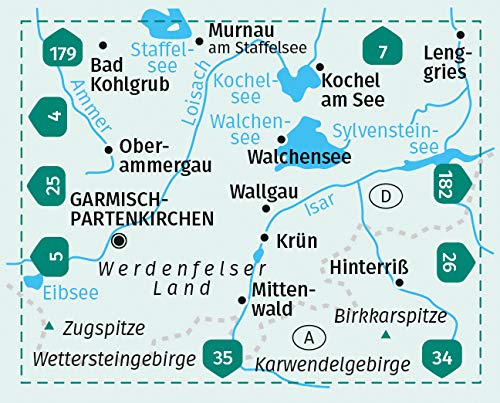6 Alpenwelt Karwendel 1:50.000 - Kompass Wanderkarte