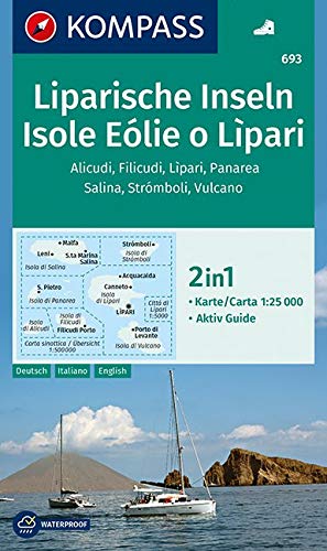 693 Isole Eólie o Lípari-Liparische Inseln 1:25.000 - Kompass Wanderkarte