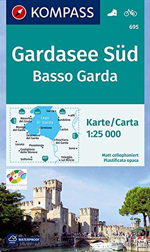 695 Gardasee Süd / Basso Garda 1:25.000 - Kompass Wanderkarte